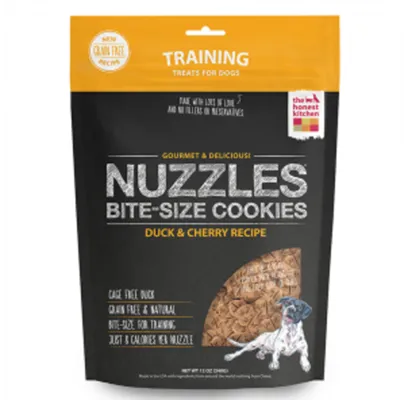 Nuzzles Gf Duck & Cherry Cookie Dog Treats 12-oz