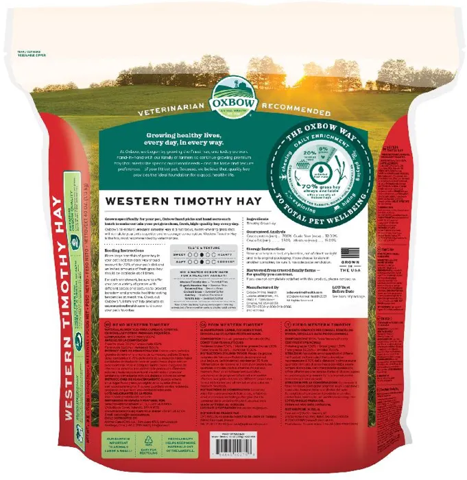 Oxbow Western Timothy Hay 40oz
