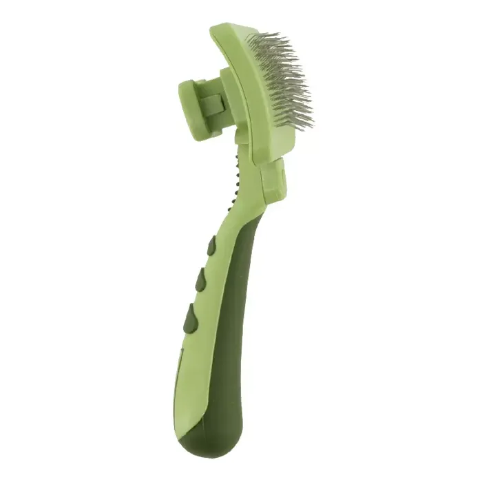 Dog Self Cleaning Slicker Brush - Med - 4.25" L X