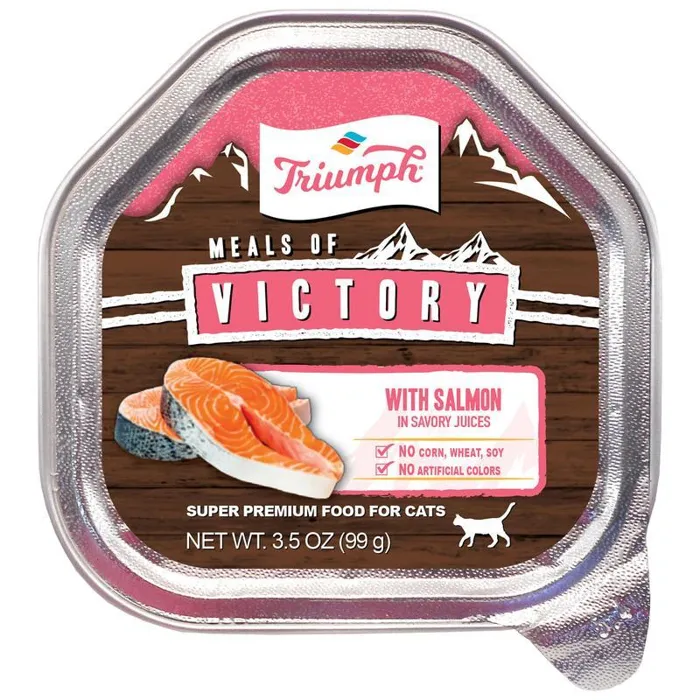 Triumph Victory Wet Cup Cat Food Salmon 3.5 Oz