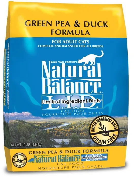 Lid Green Pea & Duck Dry Cat Food 2-lb