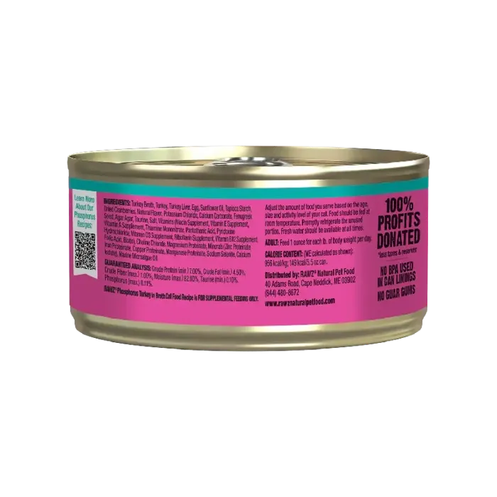 Rawz Cat Turkey Low Phos 5.5oz