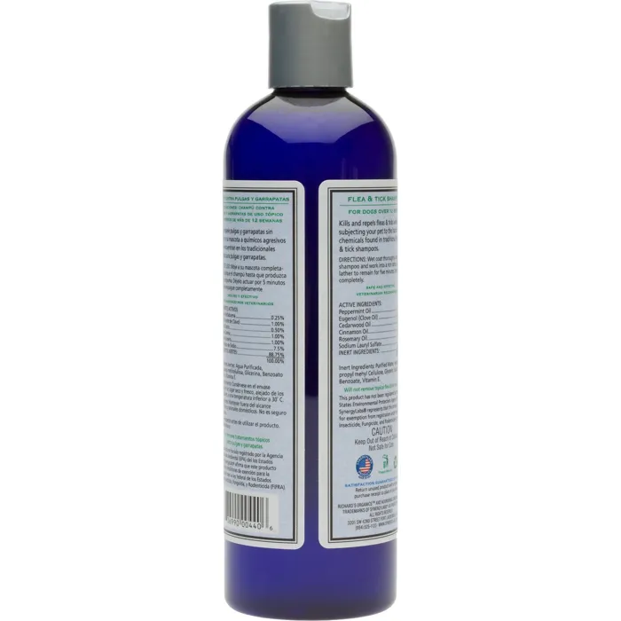 Natural Flea & Tick Shampoo - 12oz