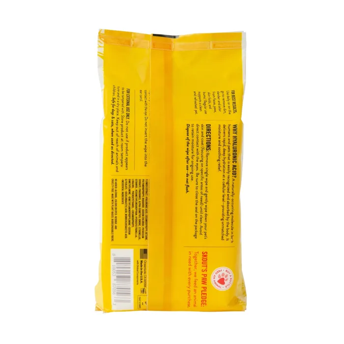 Skout's Honor Dog Grooming Hydroclear Wipes Honeysuckle 100 Ct
