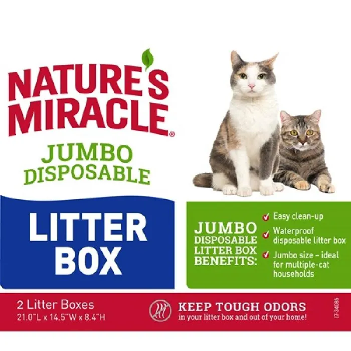 Nature's Miracle Disposable Jumbo Litter Pan-2pk