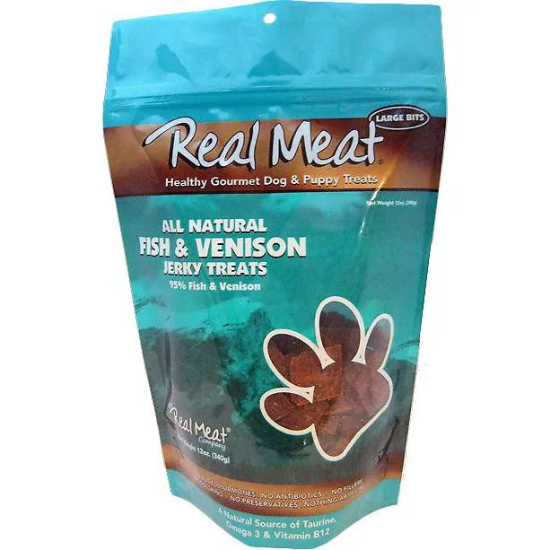 95% Fish & Venison Jerky Bitz Dog Treats 4-oz