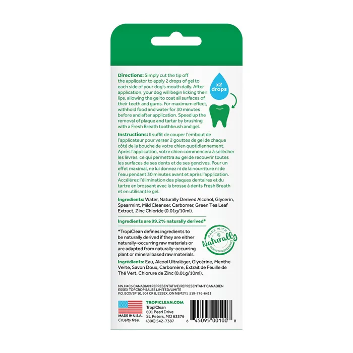Tropiclean Fresh Breath Gel Kit 4oz