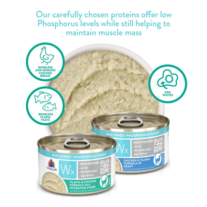 Weruva Cat WX Tilapia & Chicken Puree 3oz.