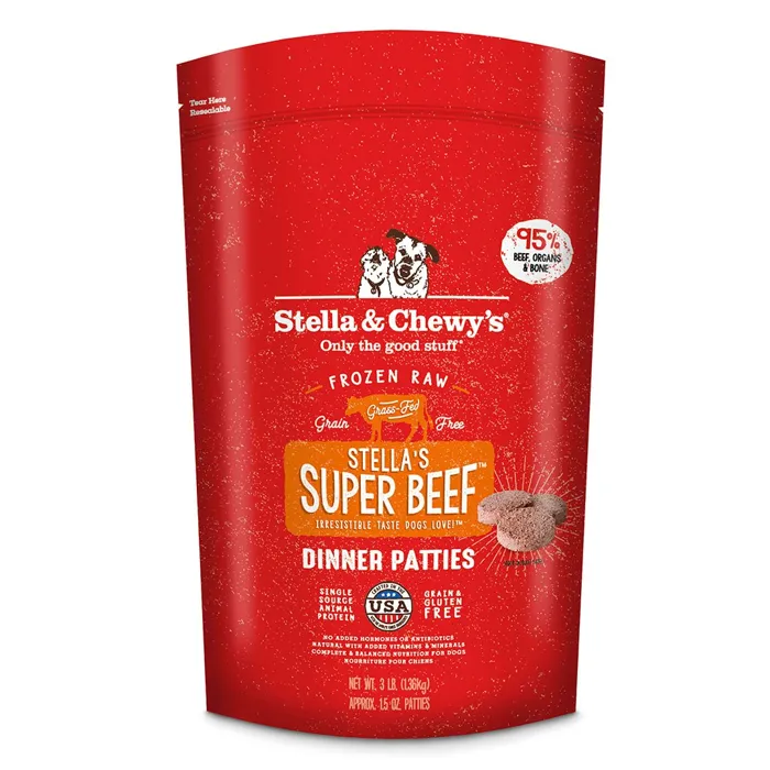 Patties Stella's Super Bf Raw Frzn 8.5-oz (intro)