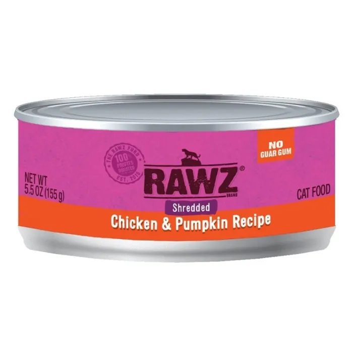 Rawz Cat Shredded Chicken/Pumpkin 5oz