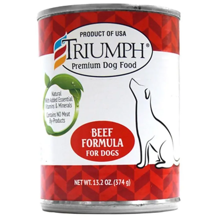 Triumph Dog Beef 12/14 Oz Cans