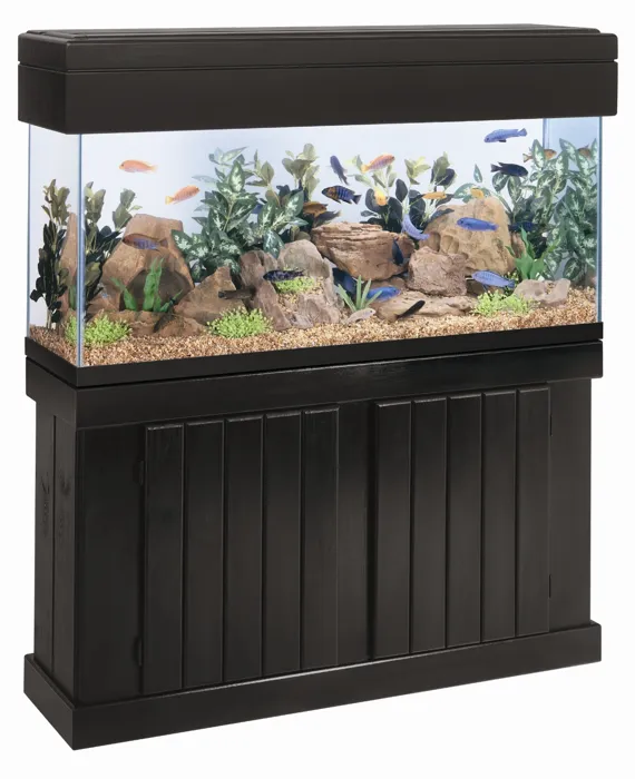 Pine Cabinet 48x18" Black
