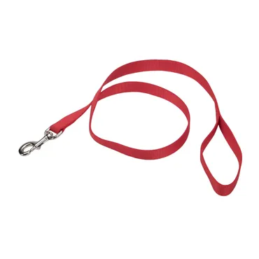 Coastal Single Ply Dog Leash Red Med - 3/4" X 6'