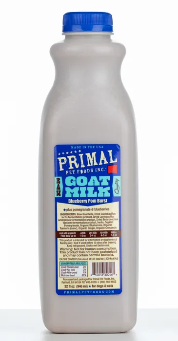 Primal Raw Goat Milk w/ Blueberry 32oz