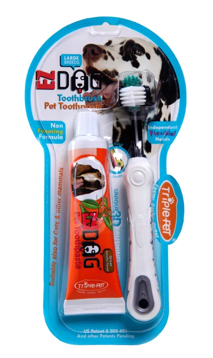 Dog Toothbrush/paste Dental Kit Large Breed
