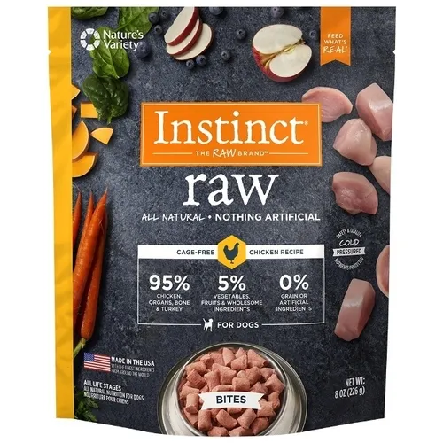 Nature's Variety Frozen Chicken Bites 8 Oz
