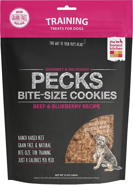 Pecks Gf Bf & Blueberry Cookie Dog Treats 12-oz