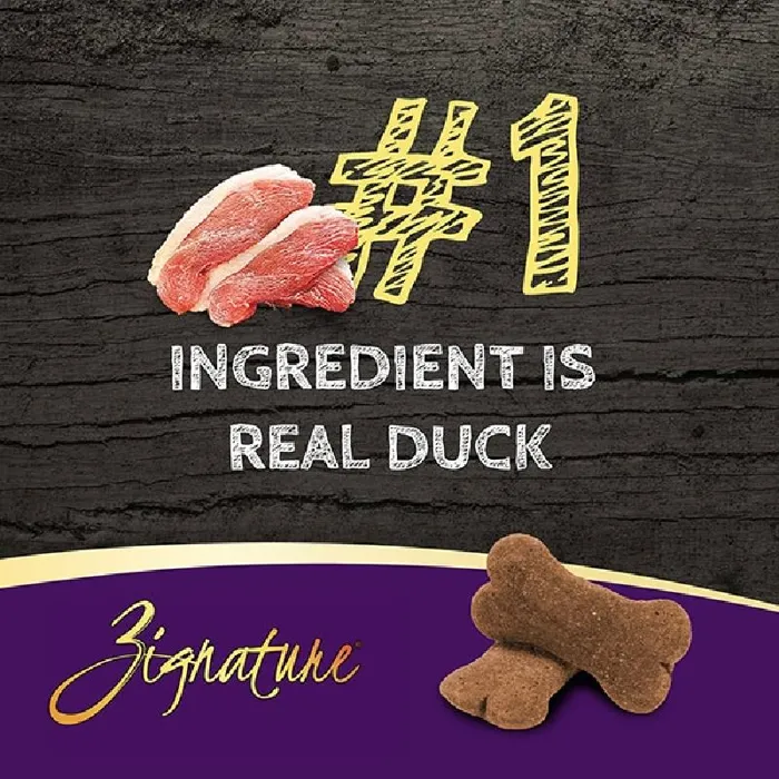 Zignature Duck Biscuit Dog Treat 12oz