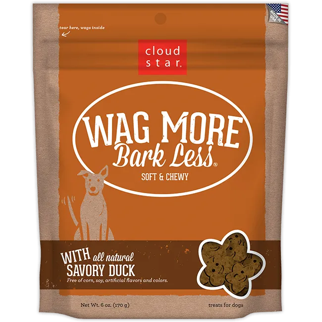 Bark Less Soft & Chewy Savory Duck Trt 6-oz