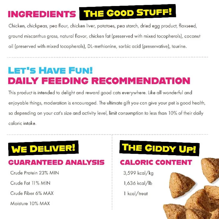 Fromm PurrSnackitty Crunch Slap’n Chicken ingredients and nutrition
