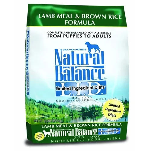 Lid Lamb Meal & Brown Rice Dry Dog Food 14-lb