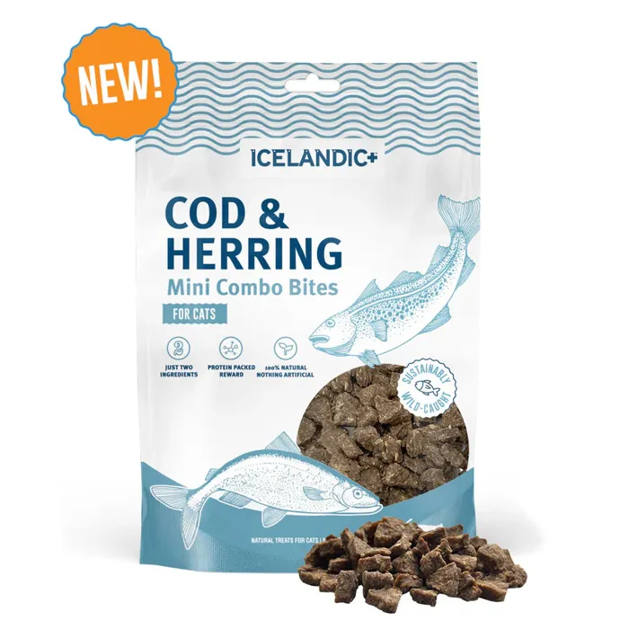 Icelandic Cat Combo Bites Cod & Herring 1.7oz