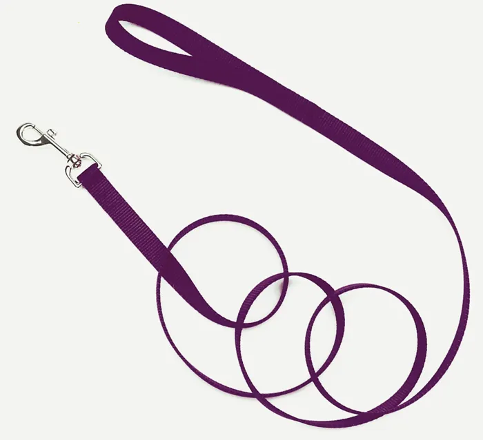 Single Ply Dog Leash - Purple 5/8" X 6'