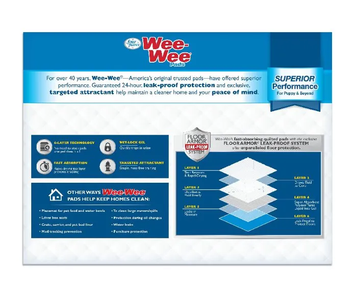 Four Paws Wee Wee Pads 100pk Box