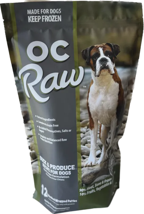 OC Raw Frozen Duck Patties 6.5#