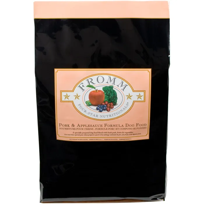 Four Star Pork & Apple Sauce Dry Dog Food 30-lb