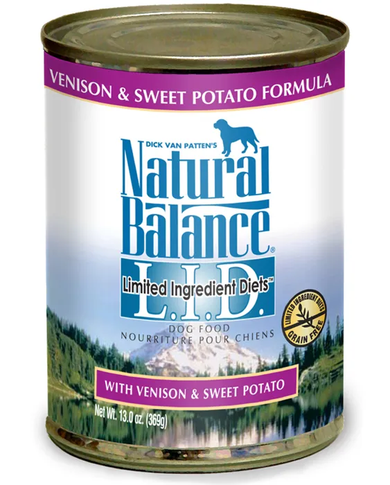 Nat Balance Venison & Sweet Potato Dog Food 13 Oz
