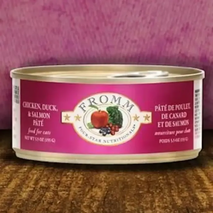 Fromm Cat Gf Chicken Duck & Salmon Pate Can 5.5-oz
