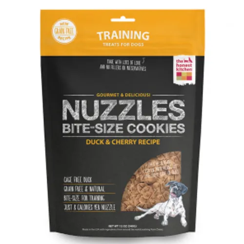 Nuzzles Gf Duck & Cherry Cookie Dog Treats 12-oz