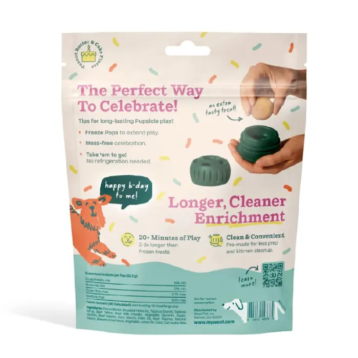 Woof Pupsicle Birthday Pops Large 8oz