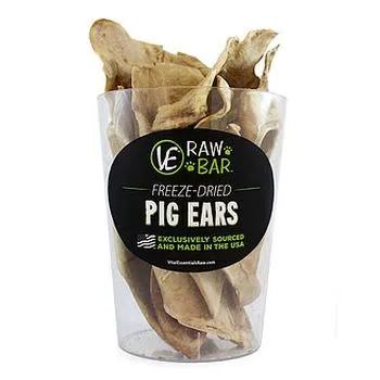 Raw Bar Freeze-dried Pig Ear Treat For Dogs - 1 Pi
