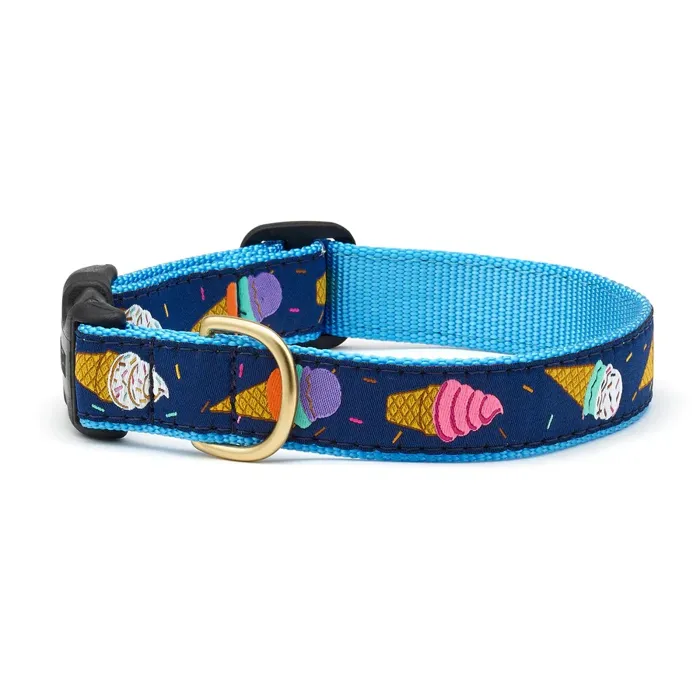 Up Country Collar Ice Cream Small Narrow