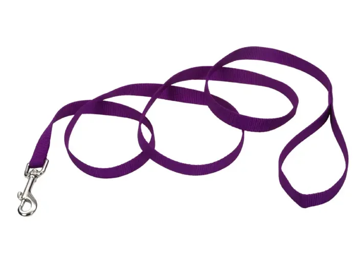 Coastal Single Ply Dog Leash Purple SM - 5/8" X 6'