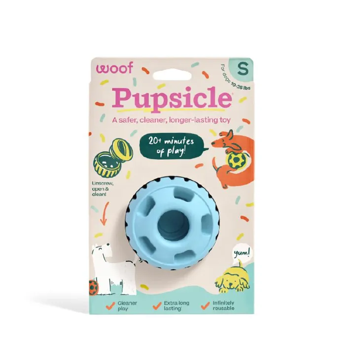 Woof Pupsicle Birthday Blue Small