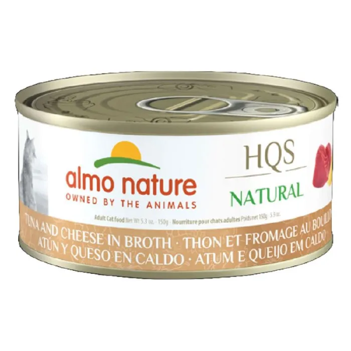 Almo Nature Cat Hqs Natural Tuna & Cheese 2.47oz