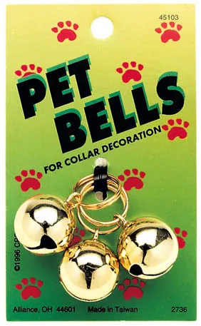 Round Cat Bells Red White And Blue - 3pk