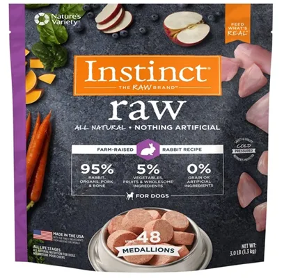 Nature's Variety Raw Frozen Rabbit Medallion 3 Lb