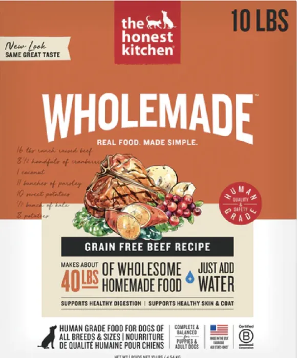 Honest Kitchen Dog GF Beef 10#
