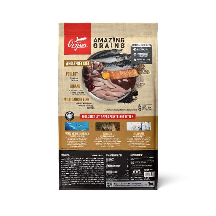 Orijen Amazing Grains Dog Food Puppy 22.5-lb