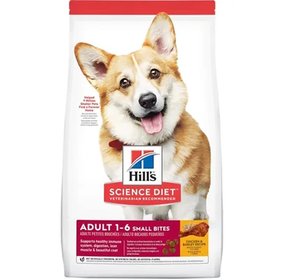 Adult Sm Bites Chkn & Barley Dog Food 5-lb