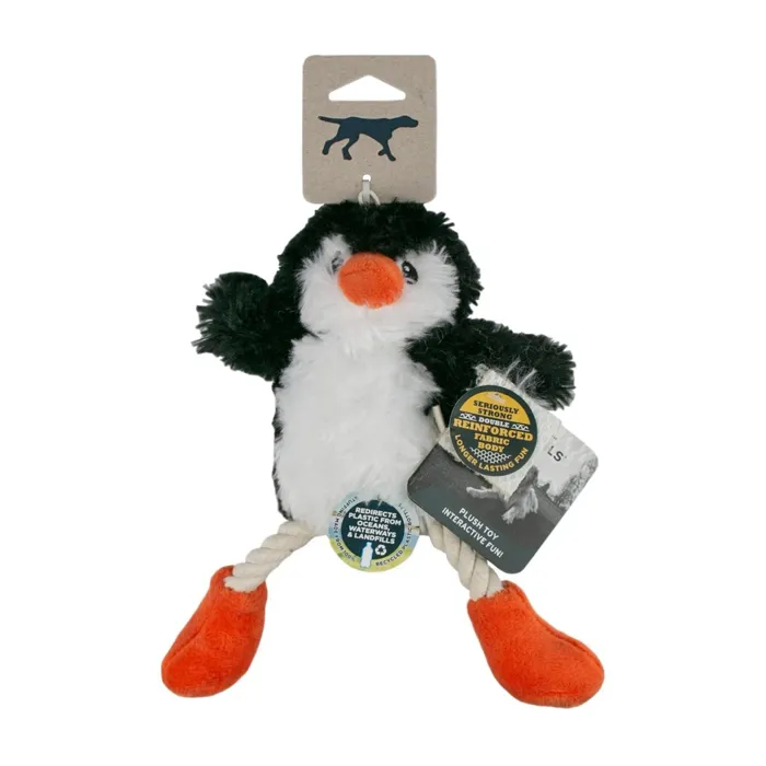 Tall Tails Holiday Penguin Rope Toy