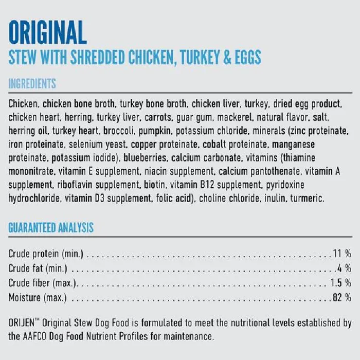 Orijen Dog Original Stew 12.8oz