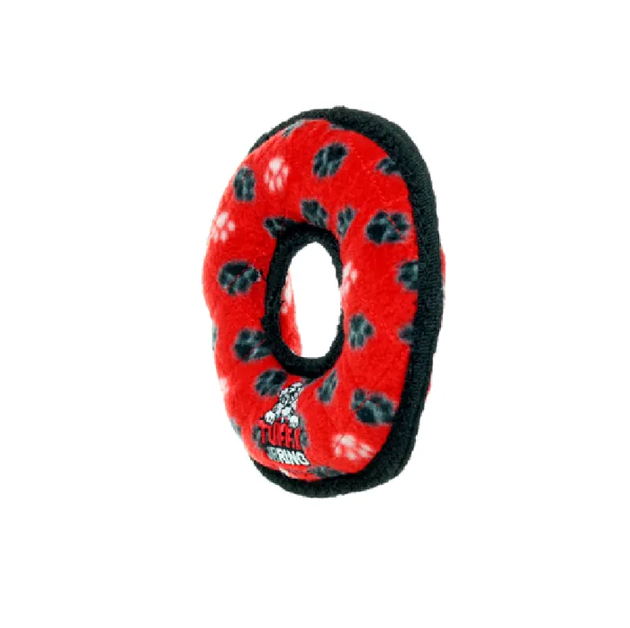 Tuffy's Ultimate Rumble Ring Junior Red Paw Print