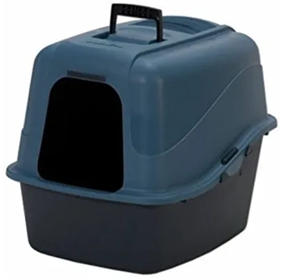 Hooded Pan Set Large White Hood/blue & Black Pans