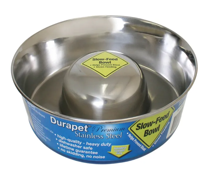 Slow Feed Bowl Stainless Large