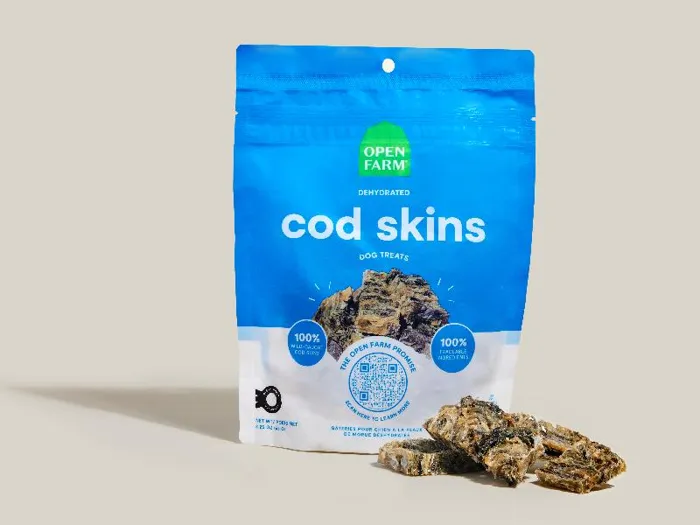 Open Farm Dog Treat Dehydrated Cod Fish 2oz